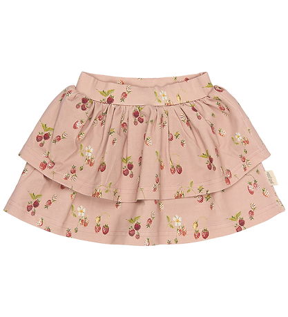 Petit Piao Nederdel - PpStar  - Misty Rose Strawberry AOP