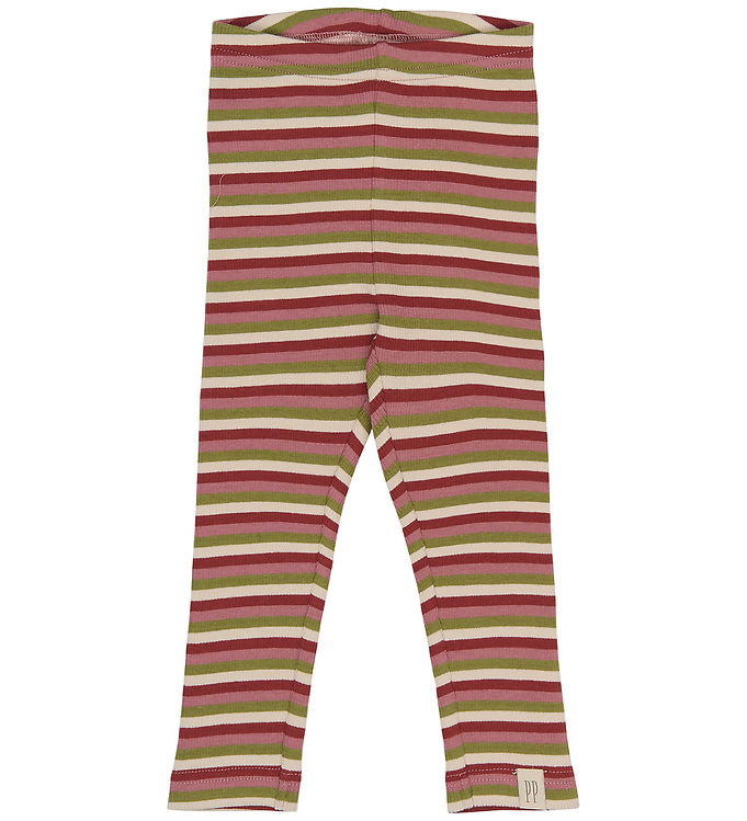 Petit Piao Leggings - Rib - Modal - PpSong - Dusty Rose Multistr