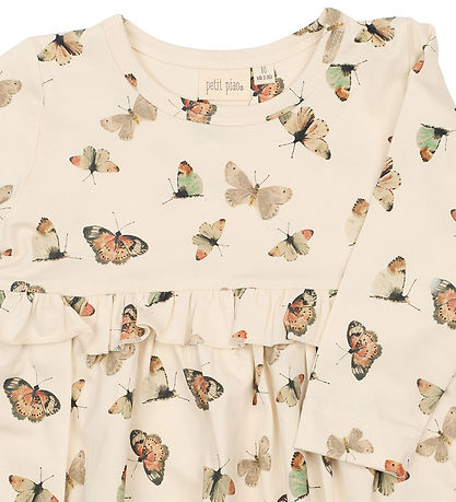 Petit Piao Kjole - PpStar - Eggnog Butterfly AOP