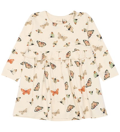 Petit Piao Kjole - PpStar - Eggnog Butterfly AOP