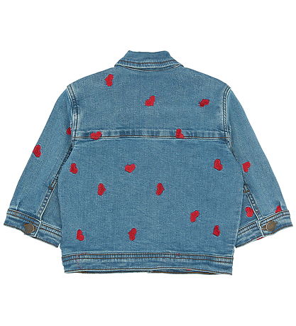 Petit Piao Denimjakke -PpEva -  Light Blue Denim EMB