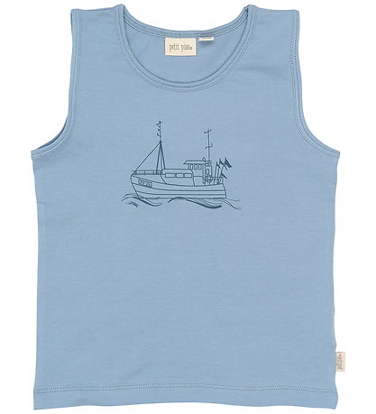 Petit Piao Undertrøjer - 2-pak - PpStar -  Illusion Blue Boat AO