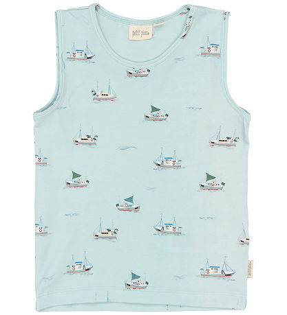 Petit Piao Undertrøjer - 2-pak - PpStar -  Illusion Blue Boat AO