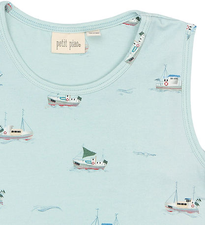 Petit Piao Undertrøjer - 2-pak - PpStar -  Illusion Blue Boat AO
