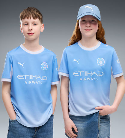 Puma T-shirt - MCFC - Light Blue/Icy Blue