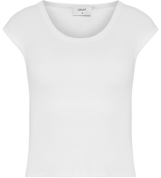 Grunt Top - GrNarielle - Rib - Hvid