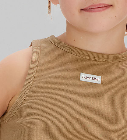 Calvin Klein Top - Rib - Tigers EyeBROWN