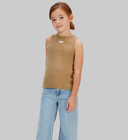 Calvin Klein Top - Rib - Tigers EyeBROWN