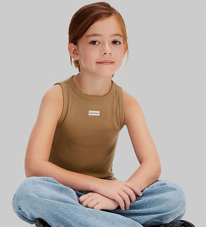 Calvin Klein Top - Rib - Tigers EyeBROWN