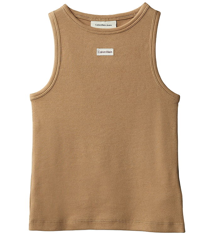 Calvin Klein Top - Rib - Tigers EyeBROWN