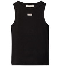 Calvin Klein Top - Rib - Ck BlackBLACK
