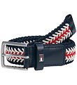 Tommy Hilfiger Bælte -  Red White Blue StripeRED
