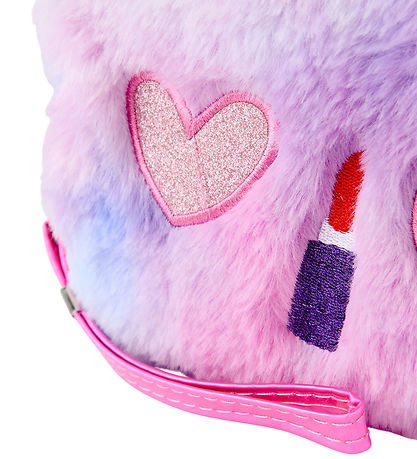 Create It Makeup Taske - Furry - Lilla/Blå/Rose