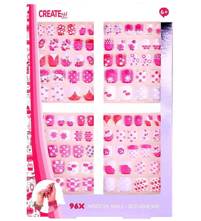 Create It Negle - Self-Adhesive Nails - 96 Dele