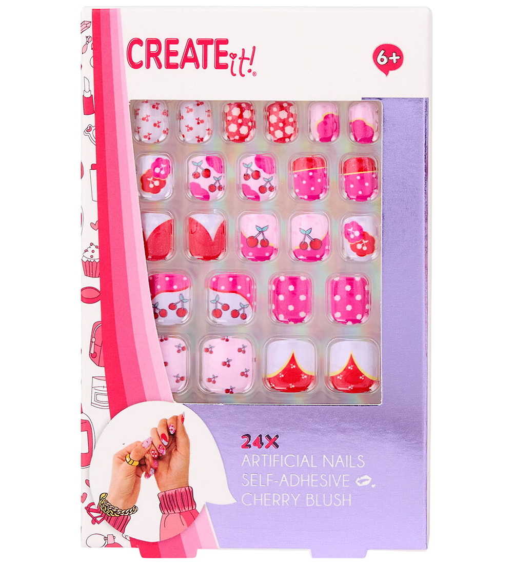 Create It Künstliche Fingernägel - Selbstklebend - 24 st. - Cher - Create it - One Size - Schminke