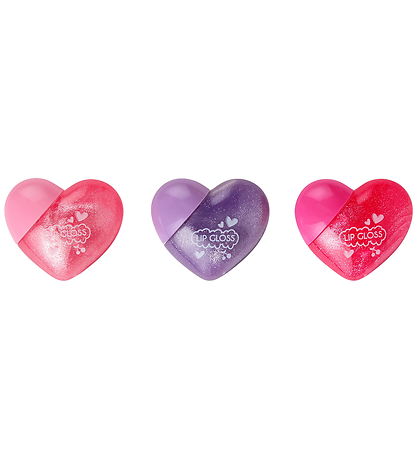 Create It Lip Gloss - Love Lip Gloss Hearts - 3-pak