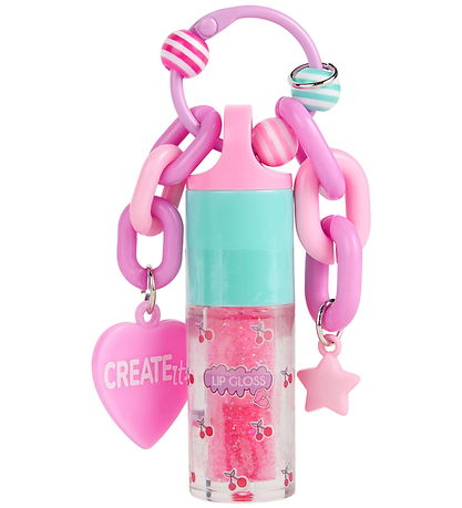 Create It Lip Gloss m. Nøglering - Glimmer Jordbær