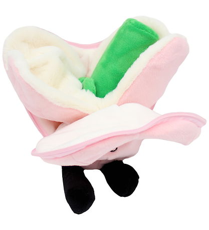 Flipetz Bamse - I Love You Heart & Flower - Pink/Hvid