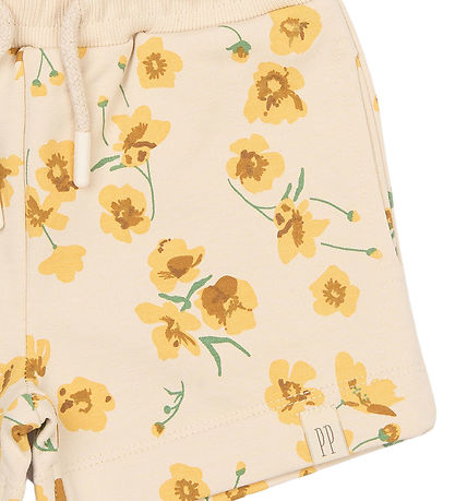 Petit Piao Sweatshorts - PpEydra -  Fog Buttercup AOP