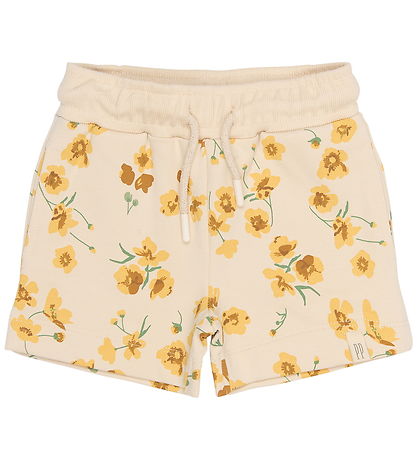 Petit Piao Sweatshorts - PpEydra -  Fog Buttercup AOP
