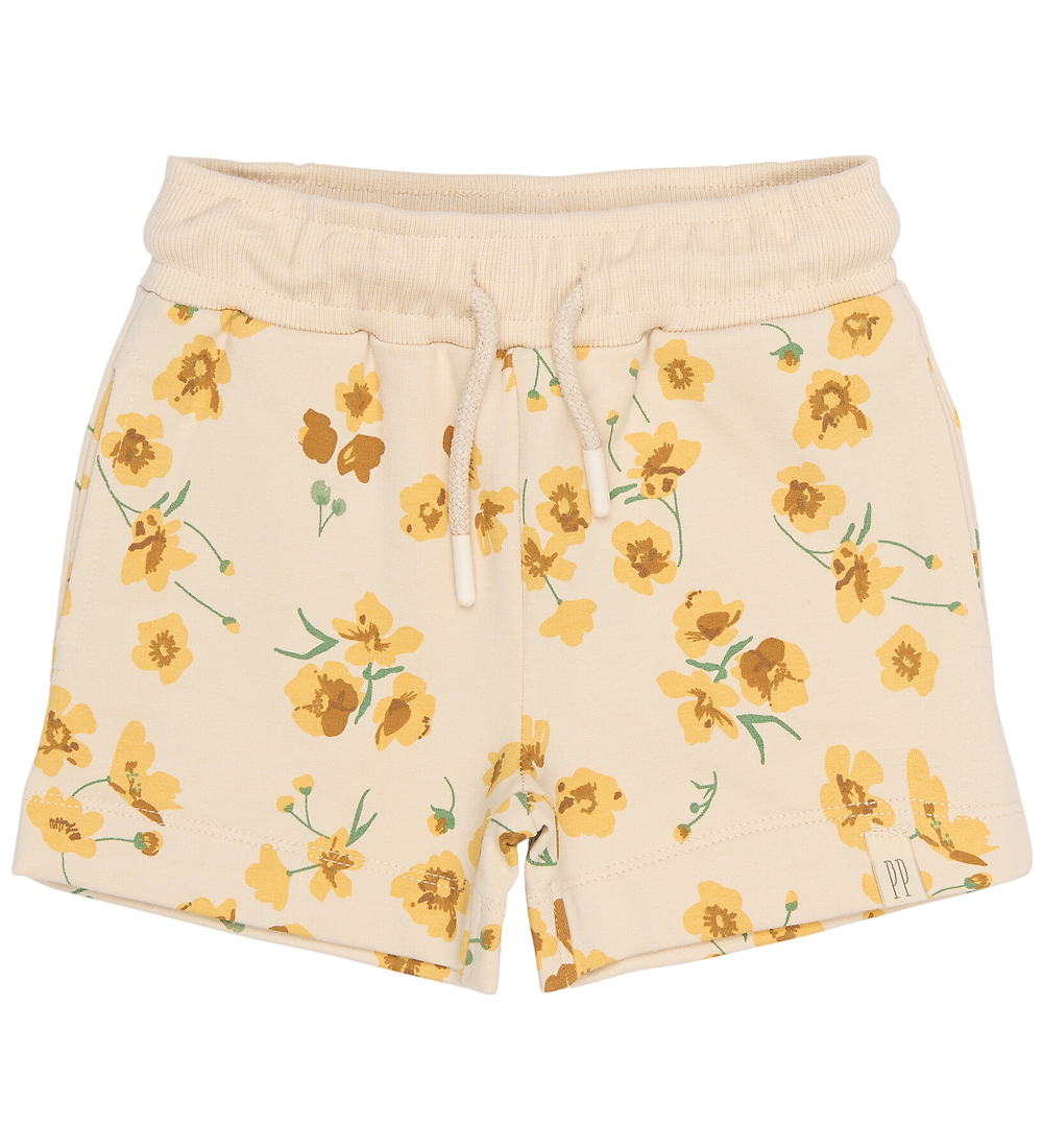 Petit Piao Sweatshorts - PpEydra - Fog Buttercup AOP - Petit Piao - 68 - Korte Broeken