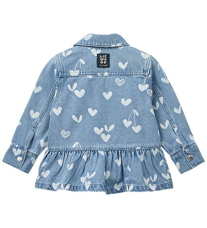 Liewood Denimjakke - Kenza - Sweethearts/Light Dlue Denim