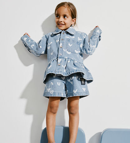 Liewood Denimjakke - Kenza - Sweethearts/Light Dlue Denim