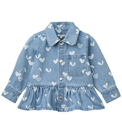 Liewood Denimjakke - Kenza - Sweethearts/Light Dlue Denim