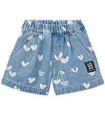 Liewood Shorts - Borrisa - Denim - Sweethearts/Light Blue Denim