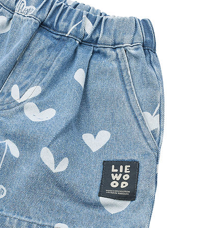 Liewood Shorts - Borrisa - Denim - Sweethearts/Light Blue Denim