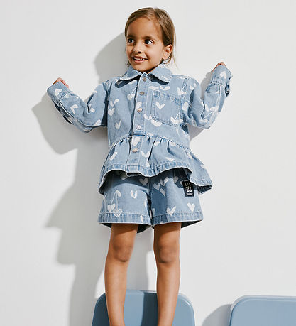 Liewood Shorts - Borrisa - Denim - Sweethearts/Light Blue Denim