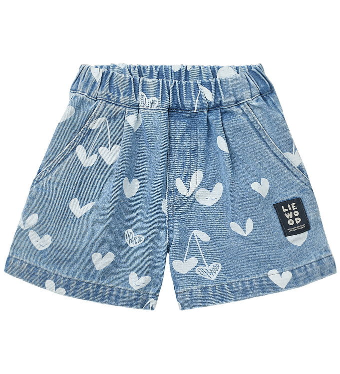 Liewood Shorts - Borrisa - Denim - Sweethearts/Light Blue Denim