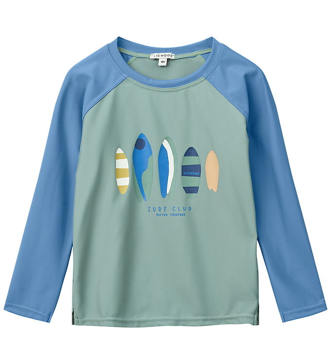 Liewood Badebluse - Noah - Boards/Light Peppermint
