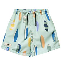 Liewood Badeshorts - Duke - Boards/Light Peppermint