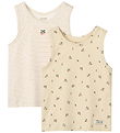 Liewood Tanktops - 2-Pack - Faris - Mini Peach Sea Shell/Stripe