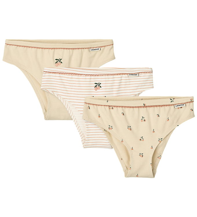 Liewood Trusser - 3-pak - Aylin - Mini Peach Sea Shell Mix