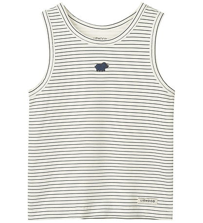 Liewood Tanktop - 2-pak - Faris - Mini Dinosaurus Cream/Stripe M