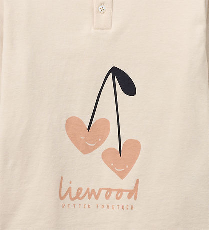 Liewood Nattøj - Wilhelm - Heart/Sweaetheart/Pale Tuscany/Mix