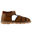 Pom Pom Sandaler - Velcro - Camel