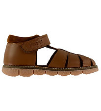 Pom Pom Sandaler - Velcro - Camel