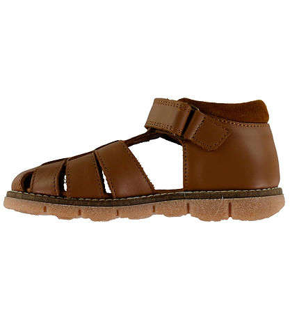 Pom Pom Sandaler - Velcro - Camel