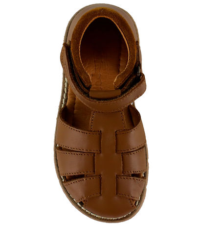 Pom Pom Sandaler - Velcro - Camel