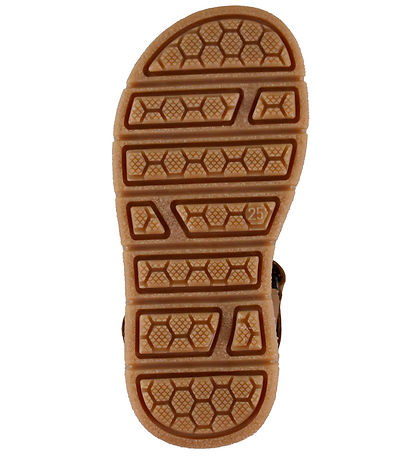 Pom Pom Sandaler - Velcro - Camel