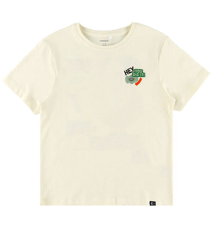 Name It T-shirt - NkmKnaso - Antique White