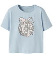 Name It T-shirt - NmfKatrina - Sheer Blue