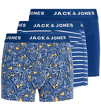 Jack & Jones Boxershorts - JackEvin - 3-pak - Blue/Bellwether