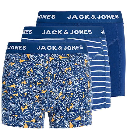 Jack & Jones Boxershorts - JackEvin - 3-pak - Blue/Bellwether