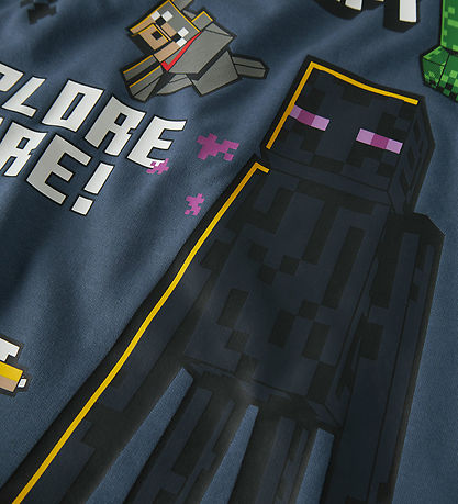 Name It Hættetrøje - NkmJu - Minecraft - Vintage Indigo