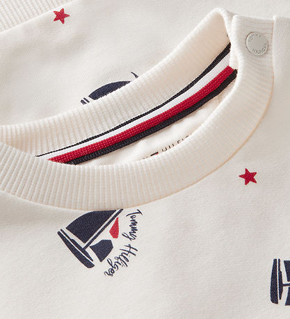 Tommy Hilfiger Bluse - Boat Aop/Beige