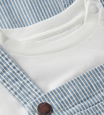 Tommy Hilfiger T-shirt/Spancer - Light Blue Railroad Stripes